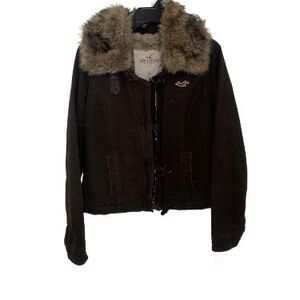 Hollister Jacket with Fur Hood